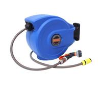 Automatic Retractable Garden Hose Reel, Super Heavy Duty, Any Length Lock, Slow Return System, Wall Mounted Complete Watering Solution for Backyard, Garden & Outdoor(B,10m)