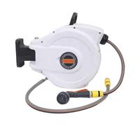 Automatic Retractable Garden Hose Reel, Super Heavy Duty, Any Length Lock, Slow Return System, Wall Mounted Complete Watering Solution for Backyard, Garden & Outdoor(D,10m)