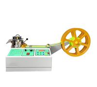 Automatic Ribbon Cutter Machine - Precision Cutting Tool for Webbing, Hot/Cold Cutting, Smooth Finish, Cuts Lengths from 1 to 99,990 mm, Suitable for Elastic and Leather