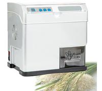 Automatic Rice Industrial Paddy Huller Sheller, Professional Grain Mills with Milling Peeling Capability, 60KG/H Wheat Cereals Hullers, Microcomputer for Light Brown, Germ