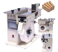 Automatic Right Angle Labeling Machine, 2 in 1 Peelable Label Machine, Speed and Length Adjustment, Touch Screen, Ideal for Corner Labeling Applications