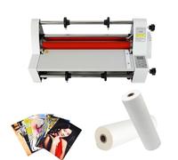 Automatic Roll Laminating Machine, Hot and Cold Lamination for Paper, Card, Wood Veneer