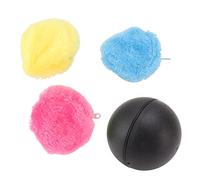 Automatic Rolling Ball Electric Rolling Ball Automatic Roller Ball Interactive Pet Toy High Stability Floor Cleaning Attracts Pets for Small Medium Dogs Rabbits ABS Plush Cover 6oz
