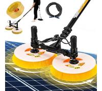 Automatic Rotary Brush Solar Panel Cleaning Kit with Adjustable Extension Rod for Roof and Window Maintenance