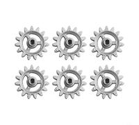 Automatic Rotating Barbecue Gear 7388, 6-Pack Metal Frame Accessories for DIY BBQ Grill, Even Cooking Tool for Gas Charcoal Electric Grills, Silver