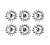 Automatic Rotating Barbecue Gear Set for DIY Grill Frame - 6-Piece | Metal Rotisserie Accessory Compatible with Gas, Charcoal & Electric BBQ Grills