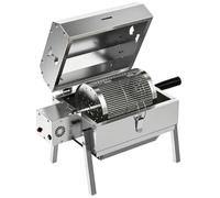 Automatic Rotating Bbq Grill, Charcoal Grill With Drawable Charcoal Tray, Lock-fresh Lid Design, For Outdoor Camping Backyard Party
