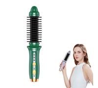 Automatic Rotating Curling Iron,Cordless Portable Curling Brush for Women,Short Hair USB Rechargeable Mini Thermal Brush 3 Temperature Adjustable,Small Curling Iron 25MM,Portable Hair Curler (Green)