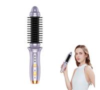 Automatic Rotating Curling Iron,Cordless Portable Curling Brush for Women,Short Hair USB Rechargeable Mini Thermal Brush 3 Temperature Adjustable,Small Curling Iron 25MM,Portable Hair Curler (Purple)