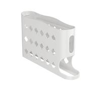 Automatic Rotating Egg Dispenser for Refrigerator Easy Food Storage Organizer Large Capacity Space Saving Design (White, 33X18X7cm)