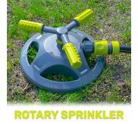 Automatic Rotating Sprinkler 3-Arm Garden Watering Irrigation 360 Lawn Sprayer
