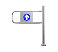 Automatic Safety Swing Gate - Spring-Loaded Pedestrian Door for Secure Entrances in Warehouses and Public Spaces
