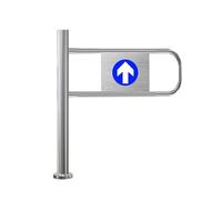 Automatic Safety Swing Gate - Spring-Loaded Pedestrian Door for Secure Entrances in Warehouses and Public Spaces