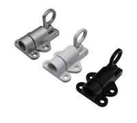 Automatic Sash Gate Lock Spring Loaded Black(silver)