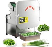 Automatic Scallion Chopper, 200W Power, 150kg/h Capacity, 70mm Feed Port, Electric Vegetable Slicer for Slicing, Dicing, Chopping Spring Onions