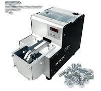 Automatic Screw Counting Machine, Electric Screw Feeder with Stainless Steel Hopper & Digital Display, Adjustable Track for Screws Up to 20mm, Ideal for Electronics Manufacturing