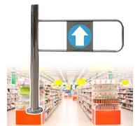 Automatic Security Swing Door, One-Way Spring Door for Safe Entry in Supermarkets, Libraries, Stores & Factories -, Easy Access, Safety Compliant