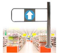 Automatic Security Swing Door, One-Way Spring-Loaded Entrance for Safe Access in Supermarkets, Libraries, Stores, and Factories - & Easy to Use