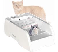 Automatic Self-Cleaning Cat Litter Box with Smart App Control, Odor-Free Waste Disposal, Anti-Pinch Safety Feature Pet Care