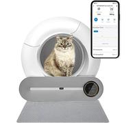 Automatic Self-Cleaning Litter Box with Large Capacity, Safety Features, Odor Control, and App Connectivity for Multiple Cats