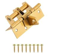 Automatic Self-Closing Spring Loaded Door Hinges 90° Positioning Premium Gold Finish Durable Door Closer & Stopper for Home & Office Use