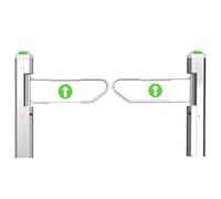 Automatic Self-Open Swing Gate Barrier One-Way Rebound Entrance Door, Radar Sensor Turnstile for Supermarket Swing Gates