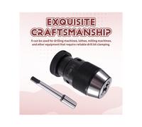Automatic Self-Tightening Drill Chuck B16 with Morse Taper MT1 Shank,Connecting Rod Universal for Drill Lathe,Drill Tool