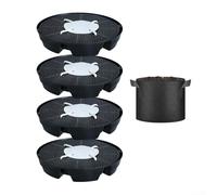 Automatic Self Watering Plant Trays 4 Pack for Easy Indoor and Outdoor Plant Care with Effective Drainage and Water Level Monitoring (B)