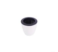 Automatic Self Watering Round Plastic with Reservoir and Cotton System for Indoor Plants, Low Maintenance Flower Pot for Home or Office Desk Decor (90mm)
