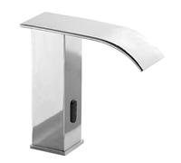 Automatic Sensor Bathroom Faucet - Touchless Gold Mixer Tap - Modern Waterfall Design - Durable Brass - Eco-Friendly Touch-Free Basin Fixture for Luxury Bathrooms Beauty Comes