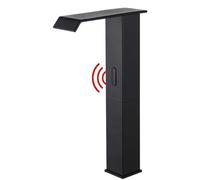 Automatic Sensor Faucets for Bathroom Sink Chrome Battery Powered Waterfall Basin Taps with Hot & Cold Water Function Touchless Design Easy Use