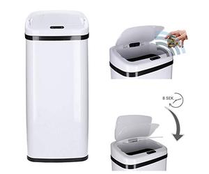 Automatic Sensor kitchen bin 40l - Smart touchless waste trash can - automatic lid, Odor-inhibiting, stainless steel, soft close, LCD display, motion sensor - Waste Rubbish Bin, Dustbin, Trash Can