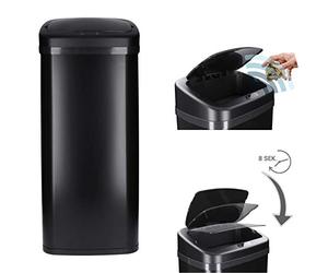 Automatic Sensor kitchen bin 40l - Smart touchless waste trash can - automatic lid, Odor-inhibiting, stainless steel, soft close, LCD display, motion sensor - Waste Rubbish Bin, Dustbin, Trash Can