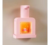 Automatic Sensor Soap Dispenser, 400ml Cute Automatic Foaming Soap Dispenser, Kids Touchless Hand Soap Dispenser, Cartoon Pet Rechargeable Foam Soap Dispenser for Bathroom Countertop(Pink)
