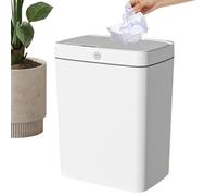 Automatic Sensor Trash Can 18L - Touchless Odor-Proof Waste Bin for Bathroom Kitchen Bedroom Office Apartment Dorm Room - Smart Lint Electric Bin