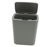 Automatic Sensor Trash Can with Lint Cover Touchless Inductive Bin for Kitchen Living Room & Bathroom Silent Close & Delay Feature Odor-Free Waste Container