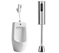 Automatic Sensor Urinal Valve, 15.5x7.3cm Wall Mounted Automatic Toilet Flusher with Motion Sensor Water Saving Auto Urinal Flushing Set for Bathroom Fixtures