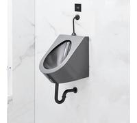 Automatic Sensor Urinal, Wall Mounted Spill Proof for Men, Outdoor Urinal for Bathroom Commercial Hotel Garage Bar