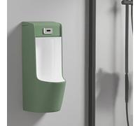 Automatic Sensor Wall Mounted Urinal for Men, Spill Proof Design with Flush Valve for Public Toilets, Schools, Hospitals