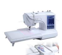 Automatic Sewing Machine Electric Embroidery Machine with 158 Built-in Designs and Large LCD Touch Screen, 210 Built-in Letters and 30 Pattern Borders, Sewing Made Easy