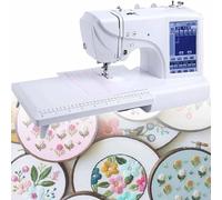 Automatic Sewing Machine,Fully Automatic Embroidery Machine,96 Patterns/8 Digital Patterns/10 Pattern Borders,4-Inch × 4-Inch Embroidery Area,3.2-Inch Large Lcd Touch Screen