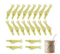 Automatic Sewing Needle Threader, 20pcs Fish Mouth Design Embroidery Threading Tool for Elderly, Quick Hand Gadget, Automatic Sewing Machine Accessories for Embroidery, Weaving, Crafting