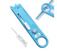 Automatic Sewing Needle Threader with Built-In Ruler and Magnifier