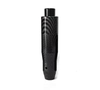 Automatic Shift Knob Metal Car Shifting Push Button Aluminum Shifter Lever Handle Long Stick Gear Head Most Transmissio Car Gear Shift Knob(145mm Blue)(145mm Carbon)