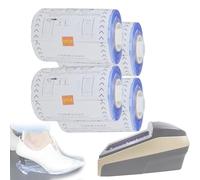 Automatic Shoe Cover Dispenser Machine, Thickened Heat Shrink Film, 4 Rolls for Home Office, Easy Convenient Protection