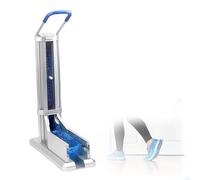Automatic Shoe Cover Dispenser, Portable Overshoes Machine with Armrest, No Electricity Needed, Holds 100 Covers, Ideal for Home, Office, Supermarket, Factory Use
