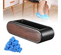 Automatic Shoe Cover Dispenser Portable Shoe Cover Machine with 200 Pcs Disposable Plastic Shoe Covers for Home, Office, Dust-Free Workshop