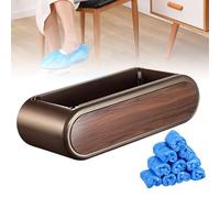 Automatic Shoe Cover Dispenser, Portable Shoe Cover Machine with 200 Pcs Disposable Plastic Shoe Covers for Home Office Dust-Free Workshop