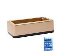 Automatic Shoe Cover Dispenser - Shoe Cover Machine with Non-Slip Bottom | Reusable Shoe Cover Machine | Easy to Install Shoe Covers for Home, , Laborat, gold, riferimento alla