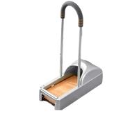 Automatic Shoe Covers Dispenser, 600Pcs Cover Disposable, Booties Portable Machine Fits One Size, Protect Floor House, Office(Silver B)